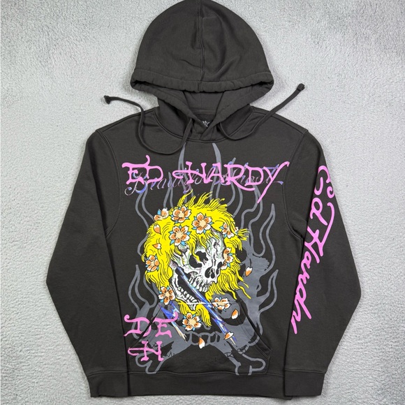 Ed Hardy skull sweatshirt - Picture 2 of 4